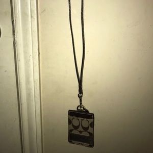 Coach ID lanyard